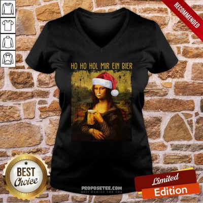 Ho Ho Hol Mir Ein Bier Christmas Sweater V-neck-Design By Proposetees.com