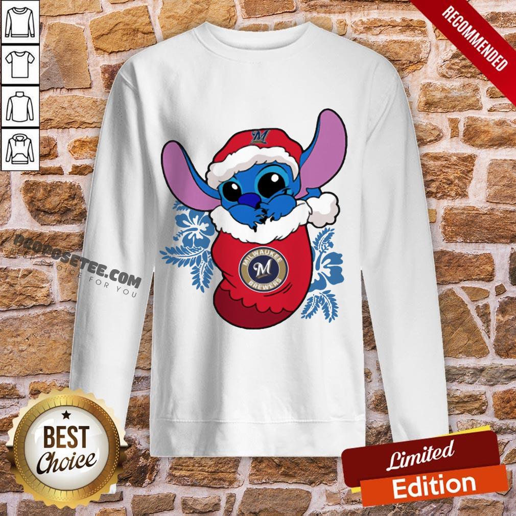 Good Milwaukee Brewers Christmas Stitch In The Sock Funny Disney Mlb Sweatshirt-Design By Proposetees.com Good Milwaukee Brewers Christmas Stitch In The Sock Funny Disney Mlb Sweatshirt-Design By Proposetees.com