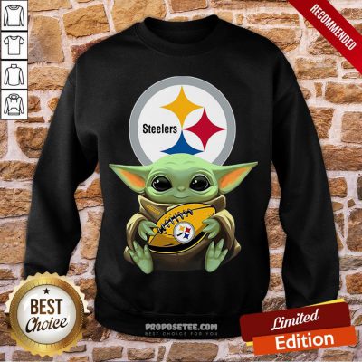 Hot Baby Yoda Pittsburgh Steelers Sweatshirt-Design By Proposetees.com