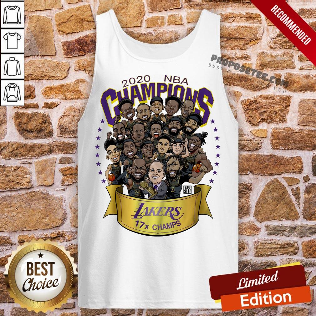 Nice 2020 Nba Champions Los Angeles Lakers 17 Champs Cartoon Tank Top-Design By Proposetees.com Nice 2020 Nba Champions Los Angeles Lakers 17 Champs Cartoon Tank Top-Design By Proposetees.com