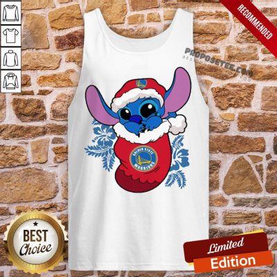 Perfect Golden State Warriors Christmas Stitch In The Sock Funny Disney Nba Tank Top-Design By Proposetees.com