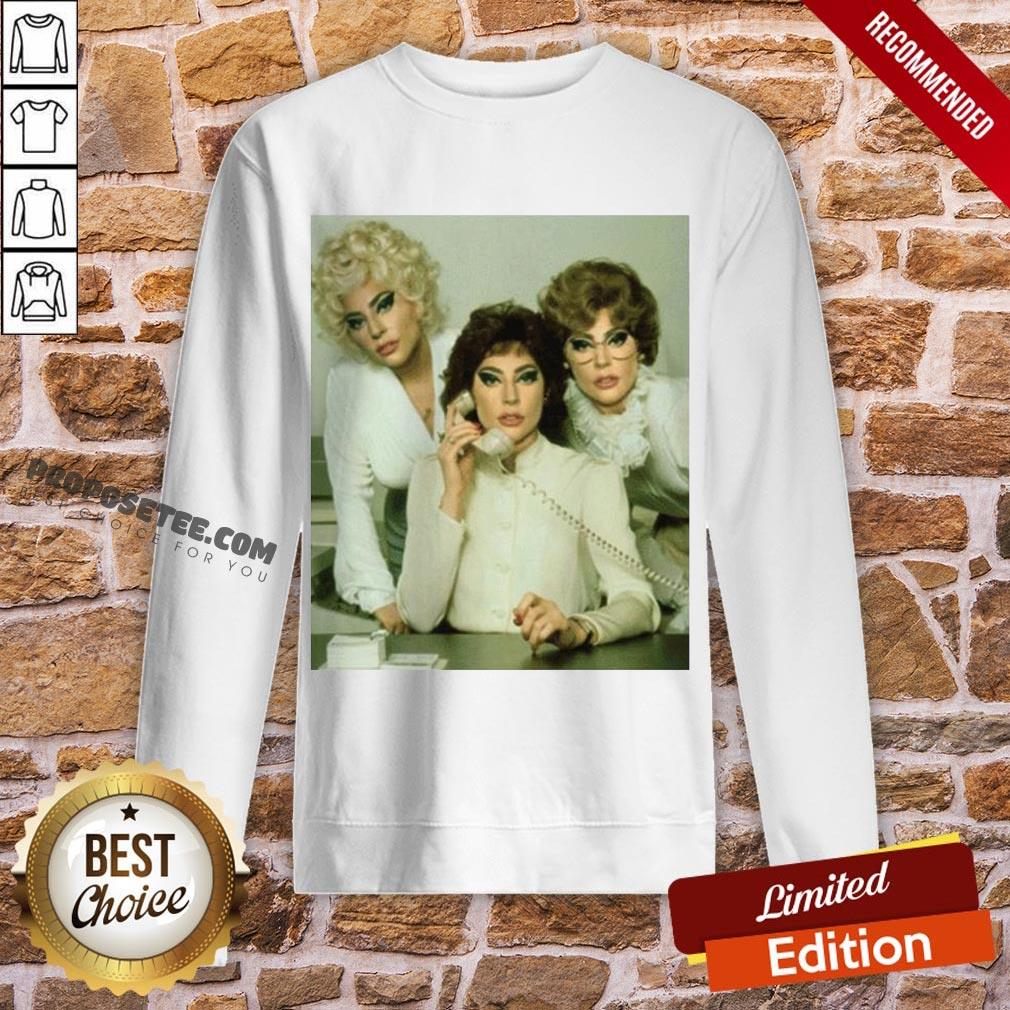 Pretty Gaga 9 To 5 Poster Sweatshirt-Design By Proposetees.com Pretty Gaga 9 To 5 Poster Sweatshirt-Design By Proposetees.com