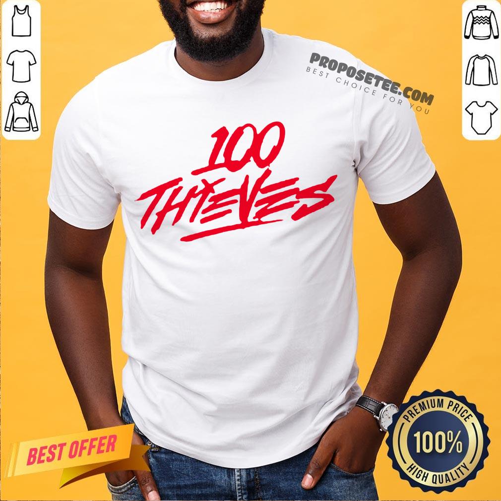 Pretty Los Angeles 100 Thieves 2020 Logo Shirt-Design By Proposetees.com