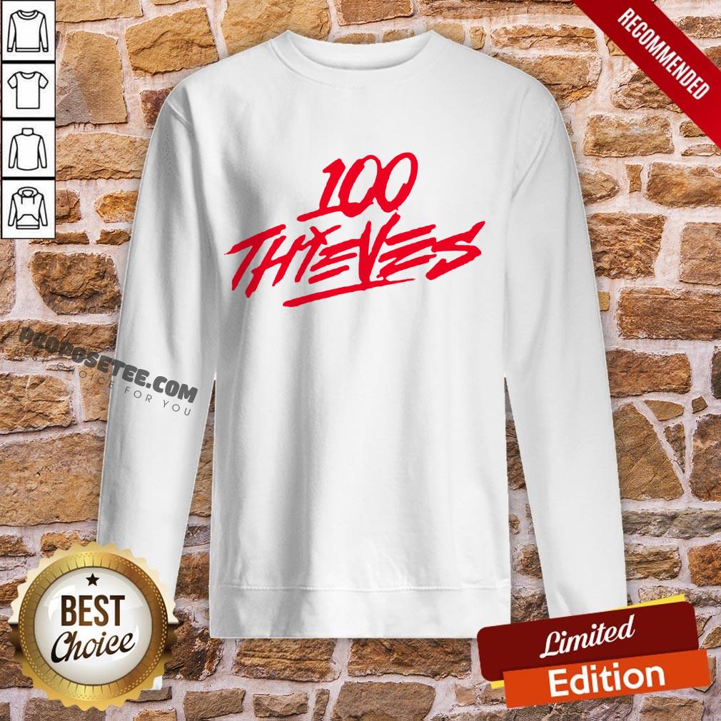 Pretty Los Angeles 100 Thieves 2020 Logo Sweatshirt-Design By Proposetees.com Pretty Los Angeles 100 Thieves 2020 Logo Sweatshirt-Design By Proposetees.com