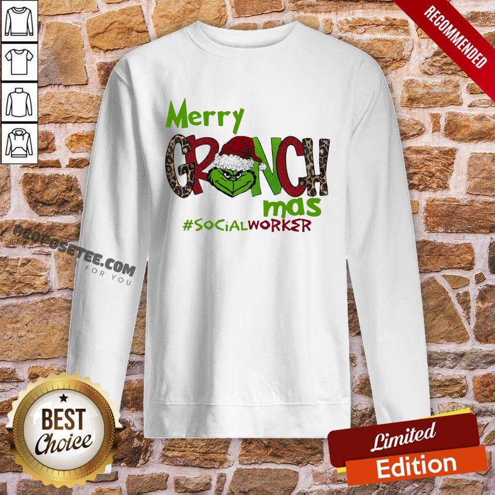 Pretty Merry Grinchmas #Social Worker Christmas Sweatshirt- Design By Proposetees.com Pretty Merry Grinchmas #Social Worker Christmas Sweatshirt- Design By Proposetees.com