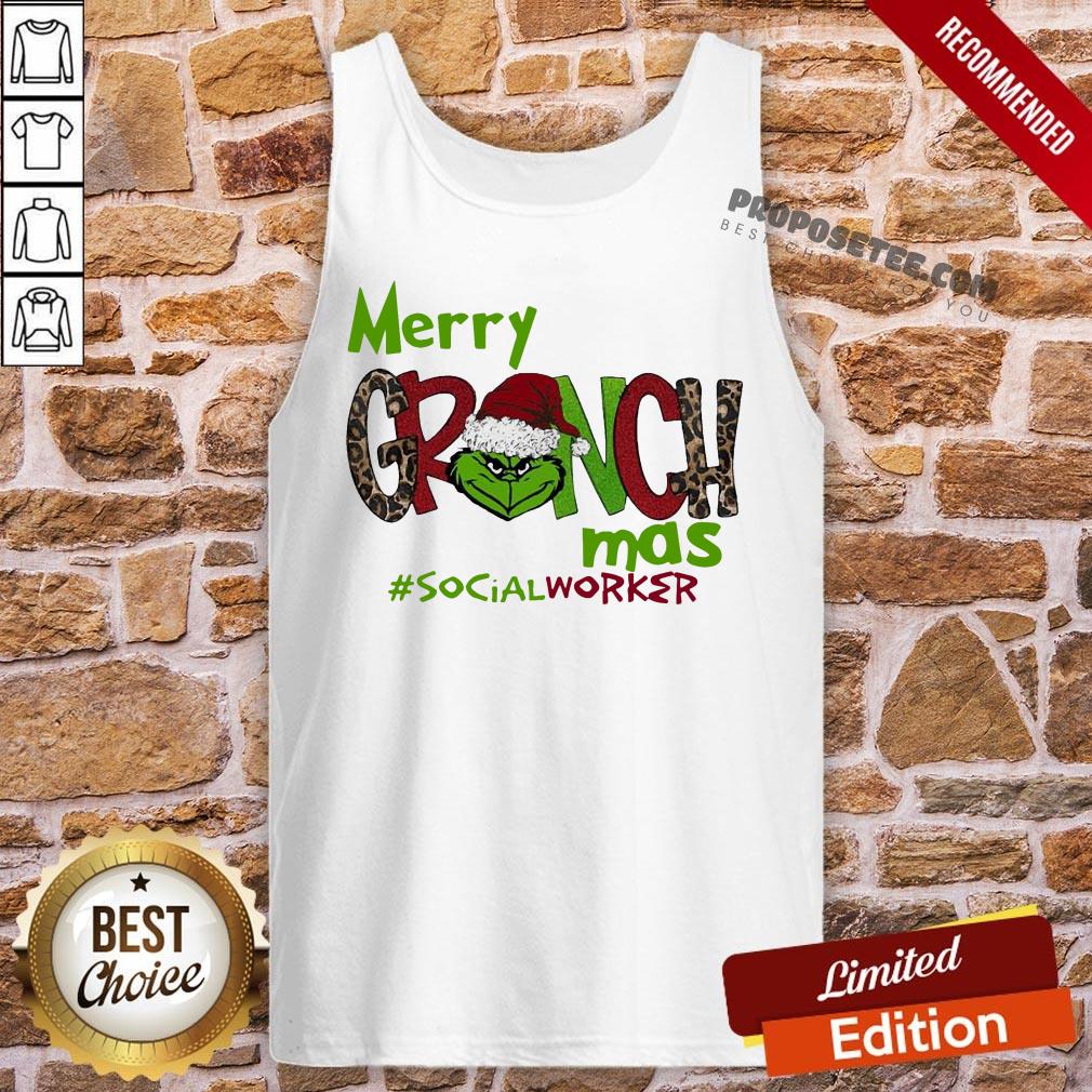 Pretty Merry Grinchmas #Social Worker Christmas Tank-Top- Design By Proposetees.com Pretty Merry Grinchmas #Social Worker Christmas Tank-Top- Design By Proposetees.com