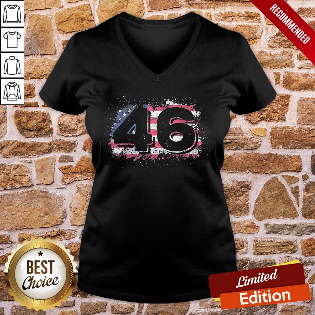Top Biden 46 Elected Celebrate Joe Biden 46th President 2020 V-neck- Design By Proposetees.com Top Biden 46 Elected Celebrate Joe Biden 46th President 2020 V-neck- Design By Proposetees.com