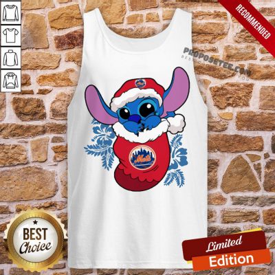 Top New York Mets Christmas Stitch In The Sock Funny Disney Mlb Tank Top-Design By Proposetees.com