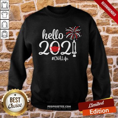 Hello 2021 CNA Life Face Mask Christmas Sweatshirt-Design By Proposetees.com