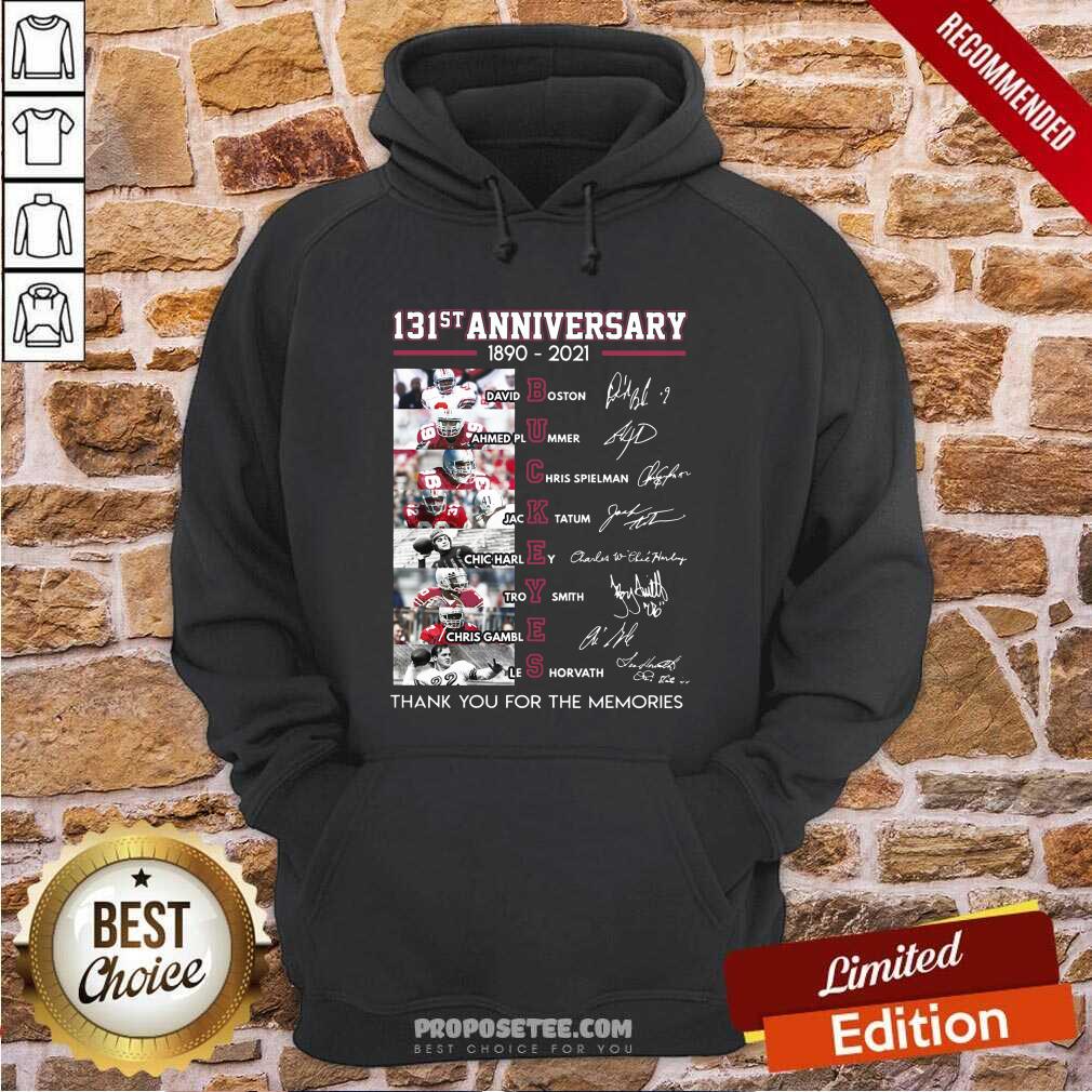 Ohio State Buckeyes Football 131st Anniversary 1890 2021 Thank You For The Memories Signatures Hoodie- Design By Proposetees.com Ohio State Buckeyes Football 131st Anniversary 1890 2021 Thank You For The Memories Signatures Hoodie- Design By Proposetees.com
