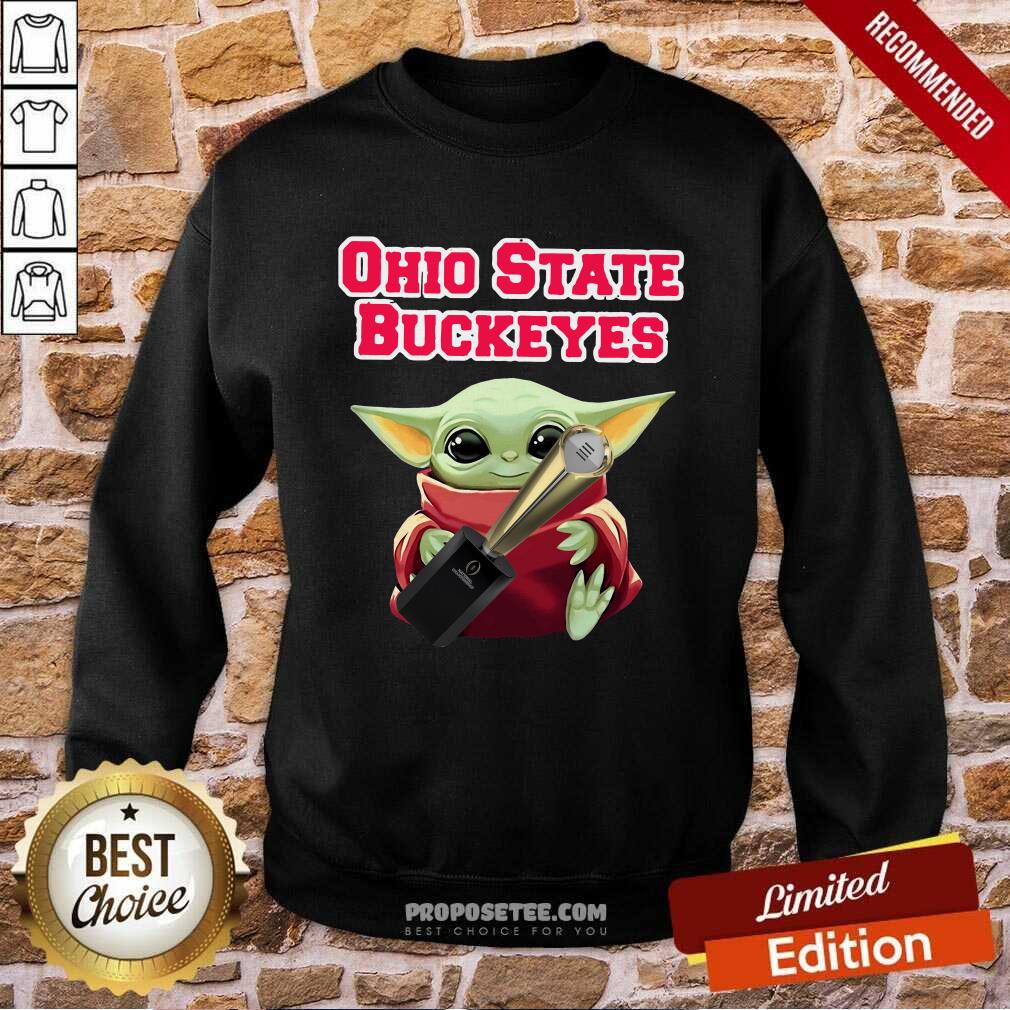 Baby Yoda Ohio State Buckeyes Sweatshirt Baby Yoda Ohio State Buckeyes Sweatshirt
