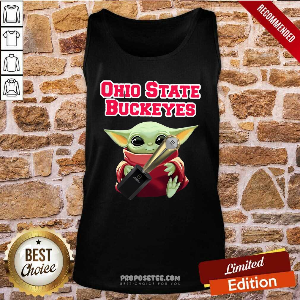 Baby Yoda Ohio State Buckeyes Tank-Top Baby Yoda Ohio State Buckeyes Tank-Top