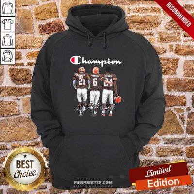 Cleveland Browns Ward Mayfield And Chubb Champion Hoodie