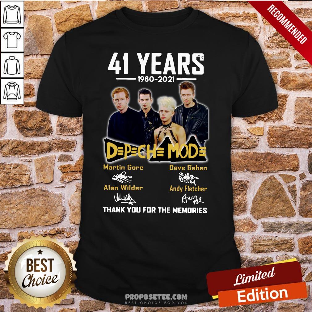41 Years 1980 2021 D P CH MOD Thank You For The Memories Signatures Shirt