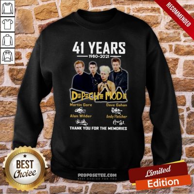 41 Years 1980 2021 D P CH MOD Thank You For The Memories Signatures Sweatshirt