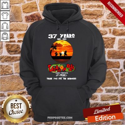 37 Years 1984-2021 Dragon Ball Akira Toriyama Signature Hoodie