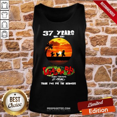 37 Years 1984-2021 Dragon Ball Akira Toriyama Signature Tank-Top