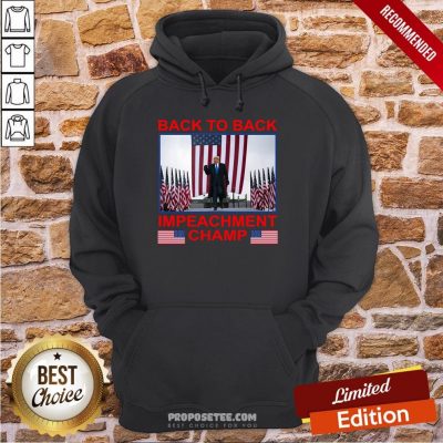 Back To Back Impeachment Champ America Hoodie