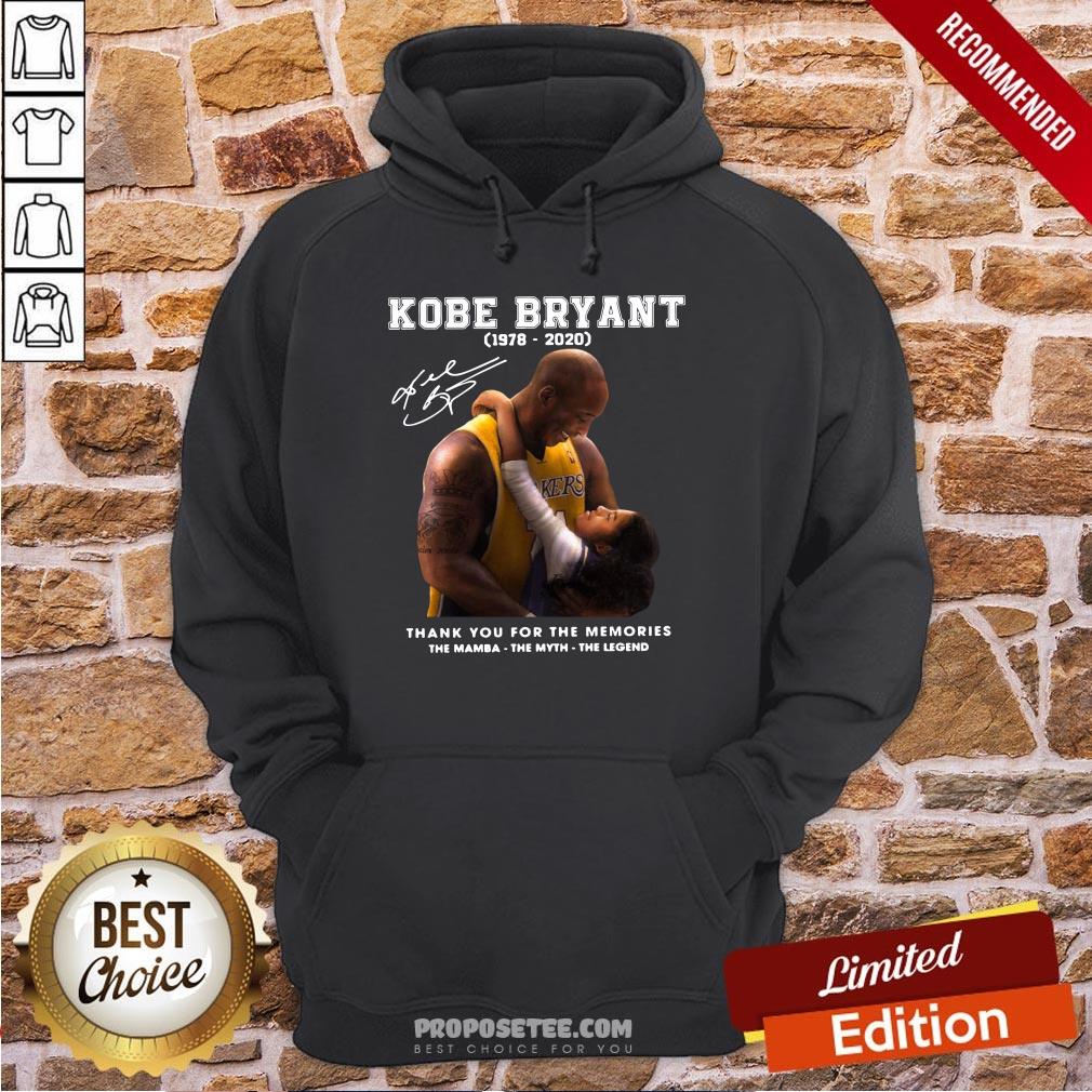 Kobe Bryant 1978 2020 Thank You For The Memories The Mamba The Myth The Legend Signature Hoodie Kobe Bryant 1978 2020 Thank You For The Memories The Mamba The Myth The Legend Signature Hoodie