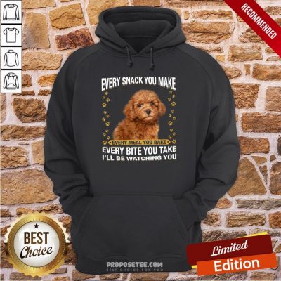 \ Poodle Every Snack You Make Every Meal You Bake Every Bite You Take I’ll Be Watching You Hoodie