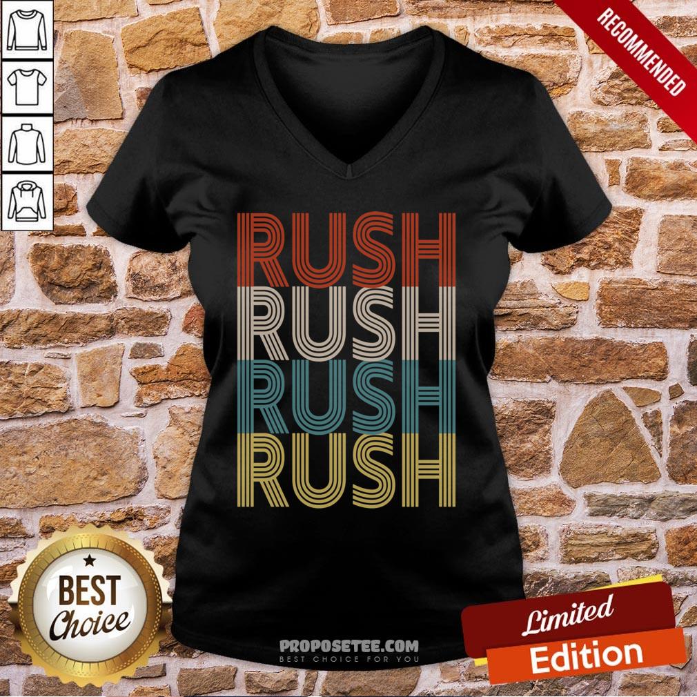 Rush Rush Rush Rush Limbaugh Vintage V-neck Rush Rush Rush Rush Limbaugh Vintage V-neck