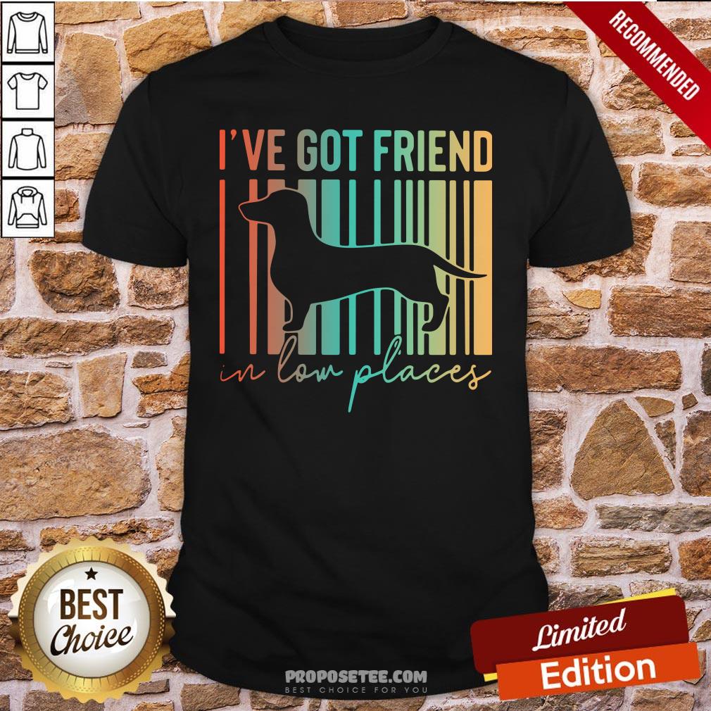 Dachshund I’ve Got Friend In Low Places Shirt