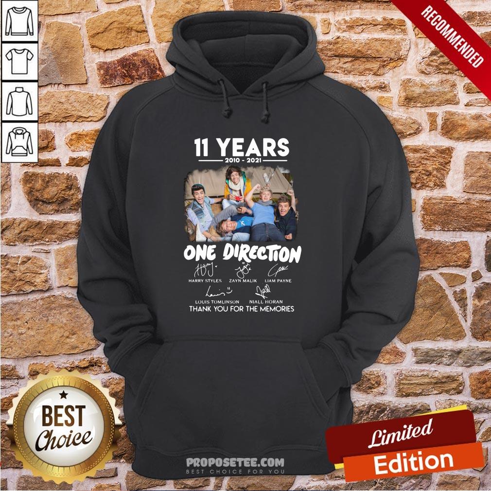 11 Years 2010 2021 One Direction Thank You For The Memories Signature Hoodie 11 Years 2010 2021 One Direction Thank You For The Memories Signature Hoodie