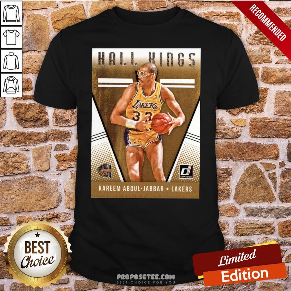 2018-2019 Donruss Hall Kings Basketball Card #12 Kareem Abdul-Jabbar Los Angeles Lakers Shirt