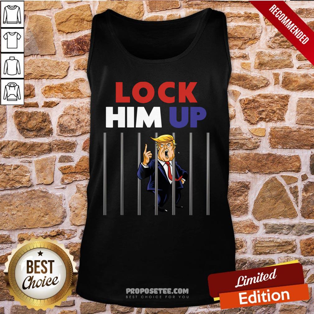Anti Trump Lock Him Up Tank-Top Anti Trump Lock Him Up Tank-Top