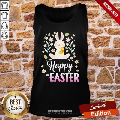Cute Rabbit Happy Easter 2021 Tank-Top